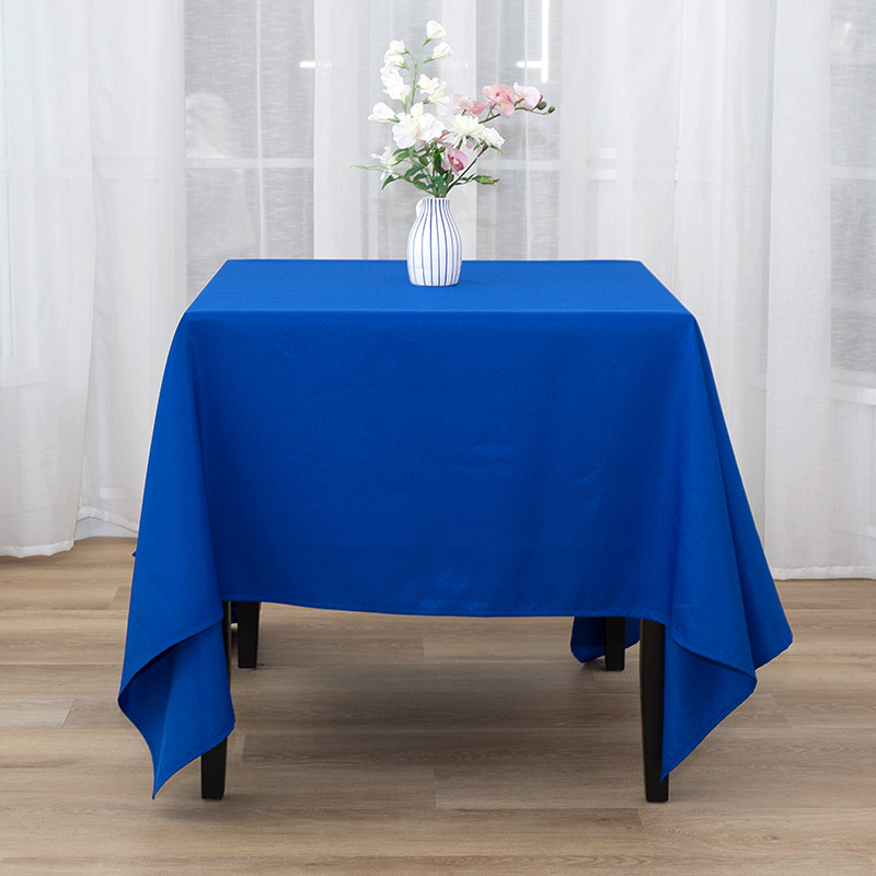 Firkantet spundet polyester solid farve bryllup banket duge