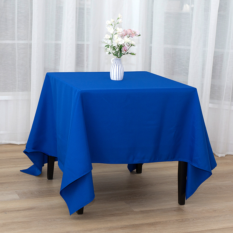 Firkantet spundet polyester solid farve bryllup banket duge