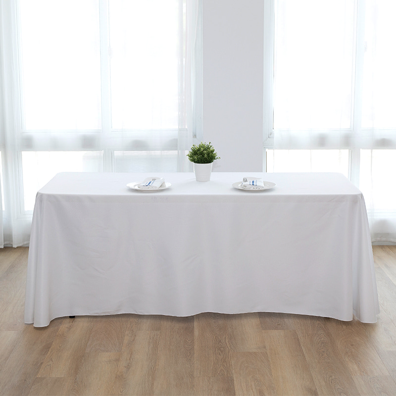 90x132 '' spundet polyester solid farve bryllup banket duge