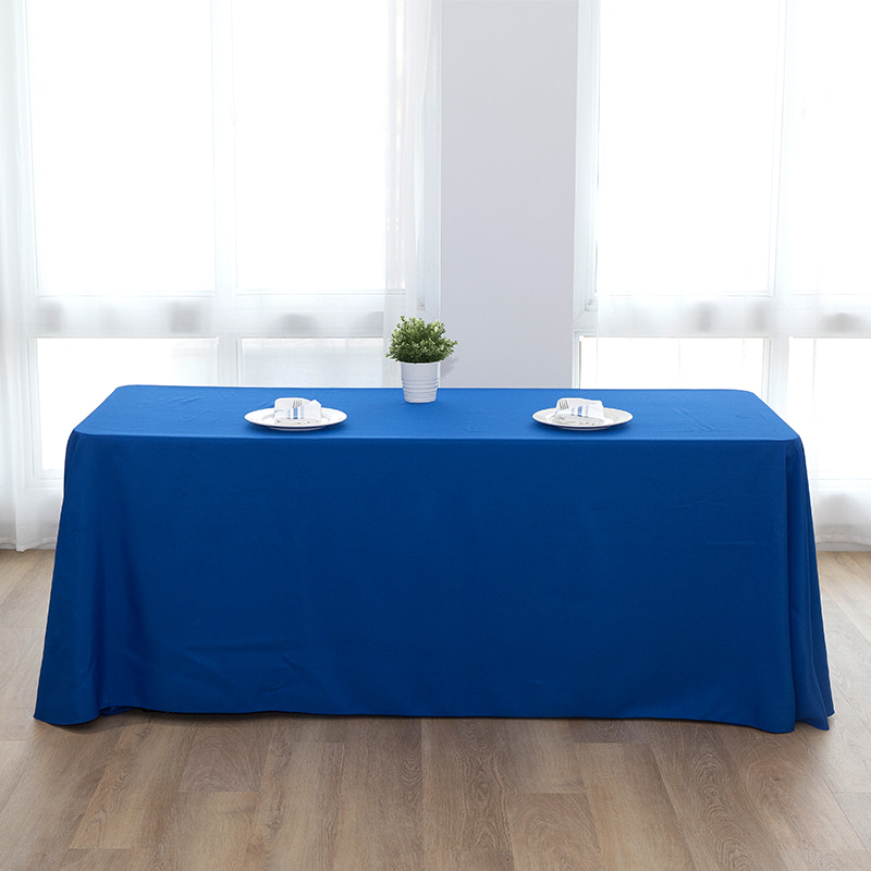 90x132 '' spundet polyester solid farve bryllup banket duge