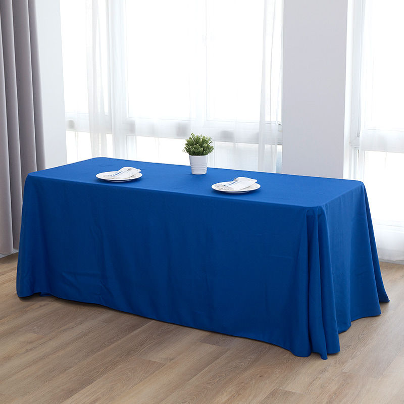 90x132 '' spundet polyester solid farve bryllup banket duge
