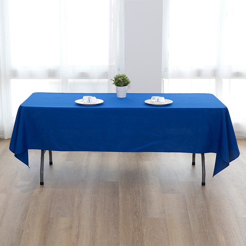 60x102 '' 217GSM Polyester Solid Color Wedding Banquet Tablecloth
