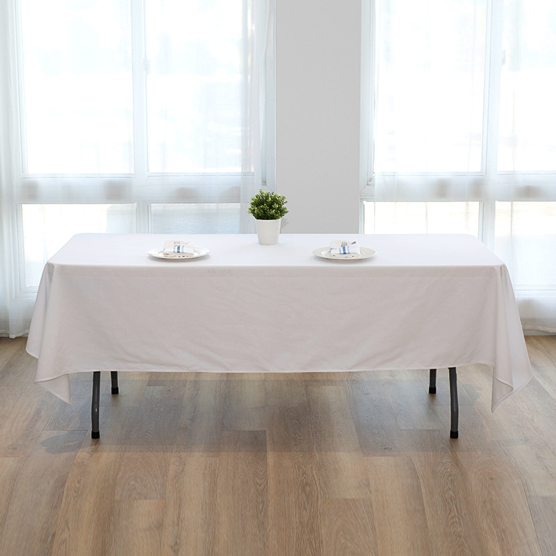 60x102 '' spundet polyester solid farve bryllup banket duge