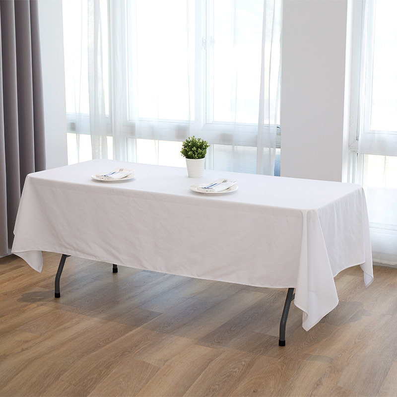 60x102 '' spundet polyester solid farve bryllup banket duge