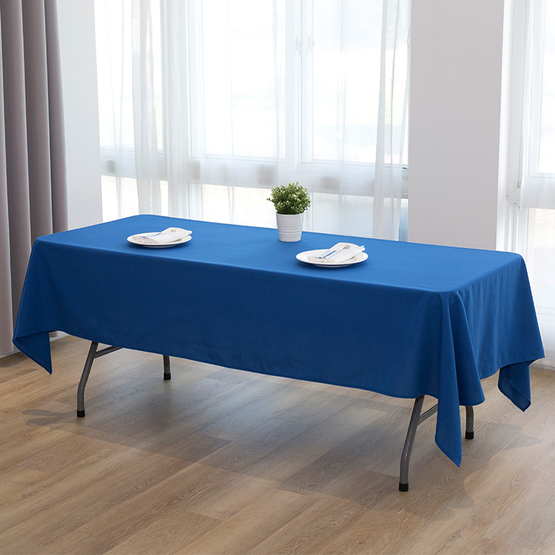 60x102 '' spundet polyester solid farve bryllup banket duge