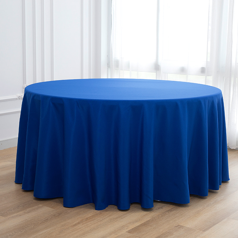 Store runde spundet polyester solid farve bryllup banket duge