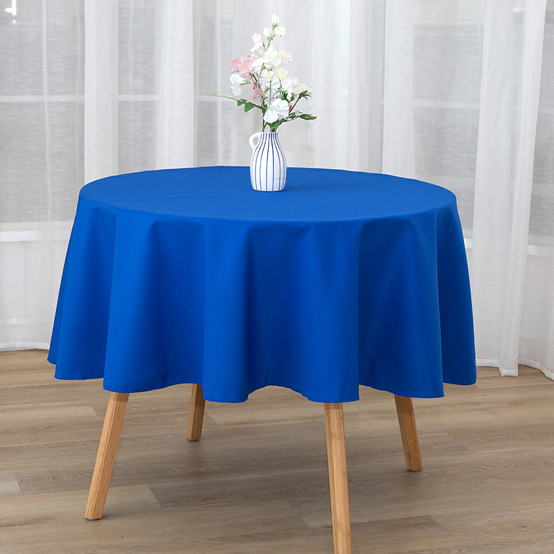 Runde spundet polyester solid farve bryllup banket duge