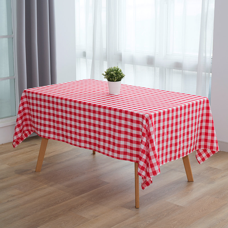 60x102 '' Picnic Party Rectangle Plaid Woven dughloths