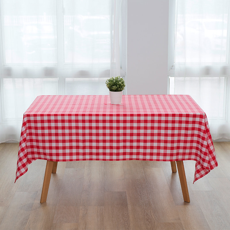 60x102 '' Picnic Party Rectangle Plaid Woven dughloths