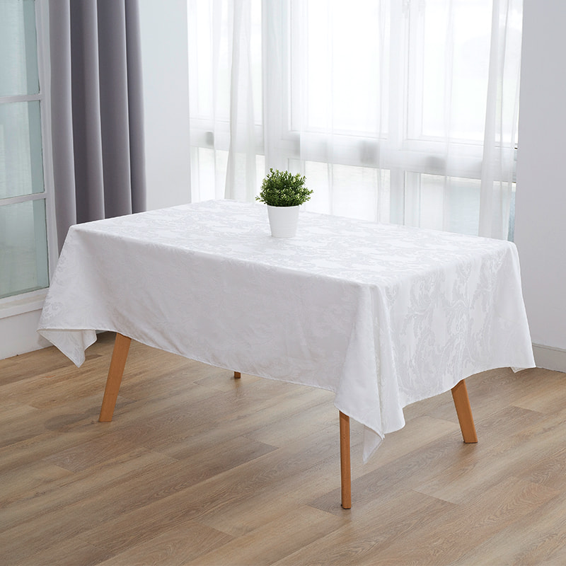 140x220 '' Crocus Flower White Rectangular Jacquard -dug