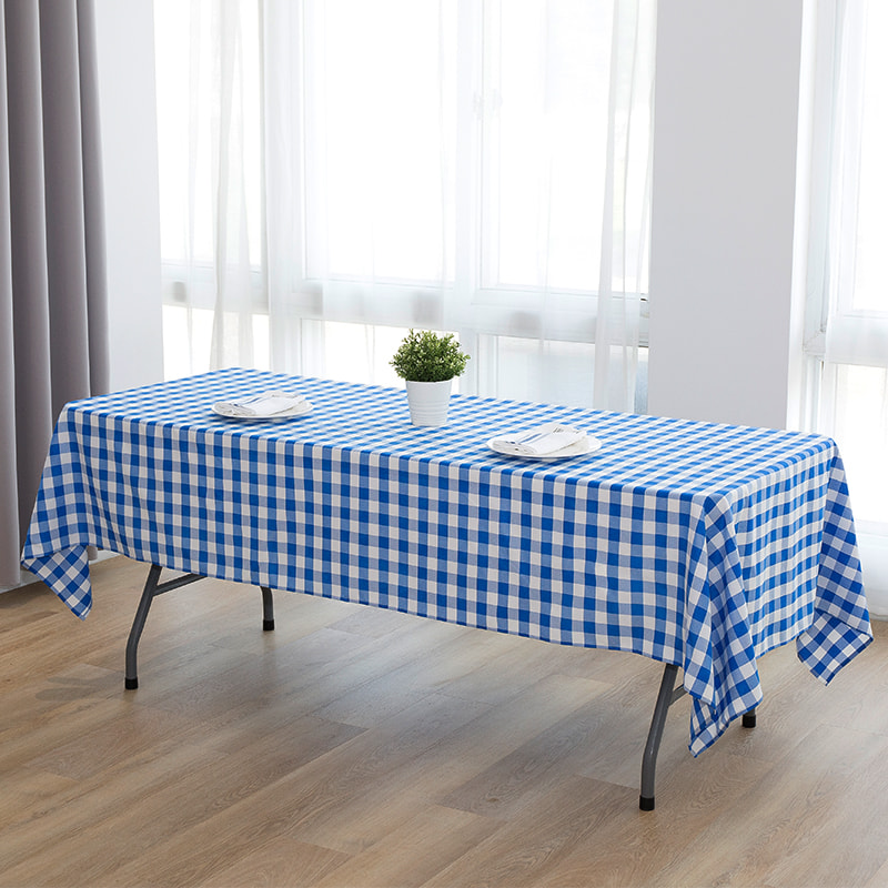 60x102 '' Picnic Party Rectangle Plaid Woven dughloths