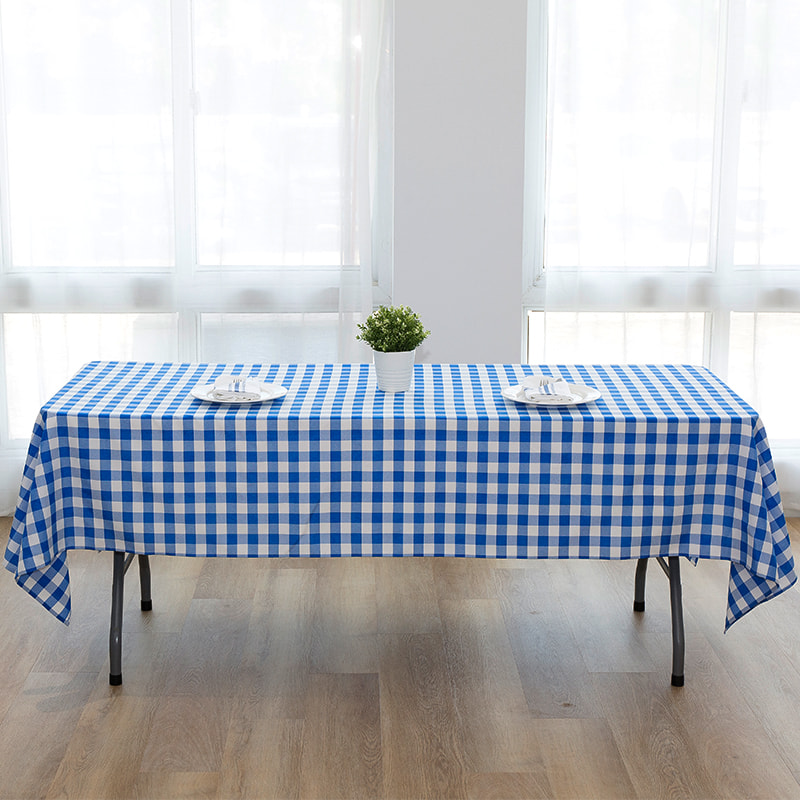 60x102 '' Picnic Party Rectangle Plaid Woven dughloths