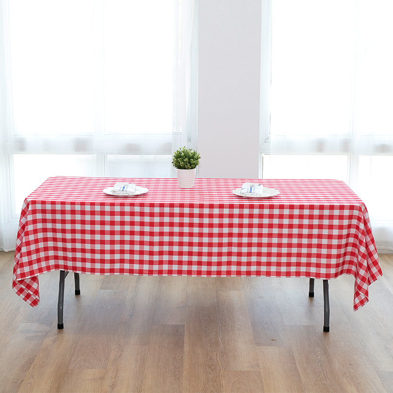 60x102 '' Picnic Party Rectangle Plaid Woven dughloths