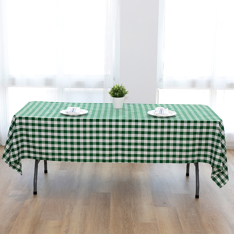 60x102 '' Picnic Party Rectangle Plaid Woven dughloths