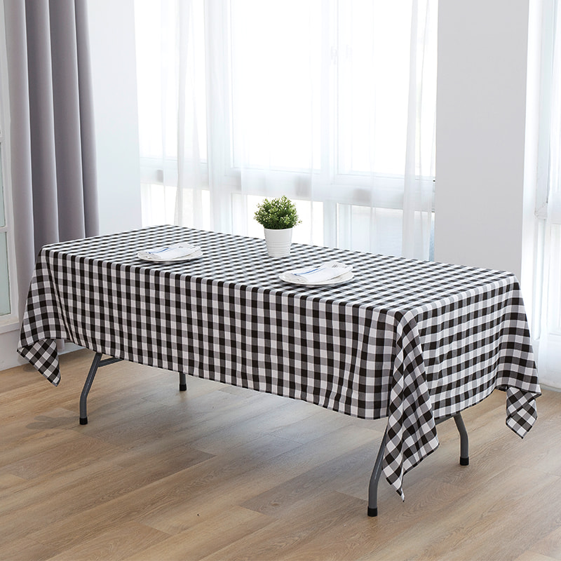 60x102 '' Picnic Party Rectangle Plaid Woven dughloths