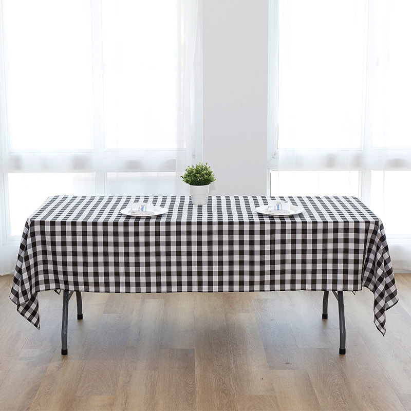 60x102 '' Picnic Party Rectangle Plaid Woven dughloths