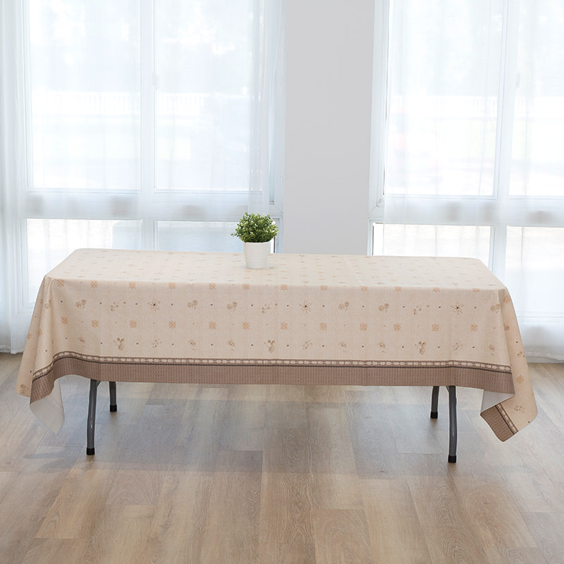 54x108 '' Vandtæt og oliebestandigt PVC -dug med julemønster