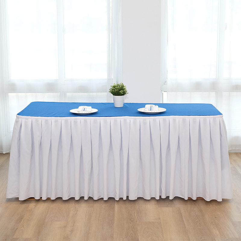 200 gram tungt skud solid farve ruffled topløs bord nederdel