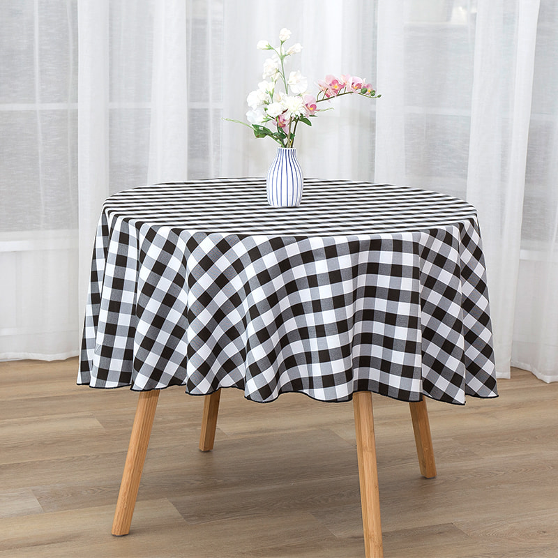 R70 '' Picnic Party Rectangle Plaid Woven dughloths