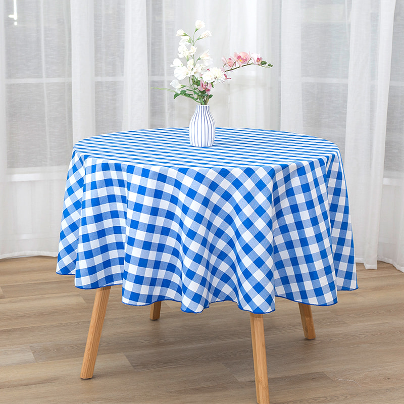 R70 '' Picnic Party Rectangle Plaid Woven dughloths