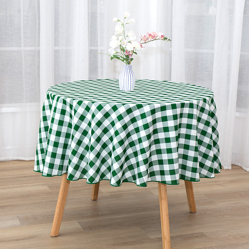 R70 '' Picnic Party Rectangle Plaid Woven dughloths