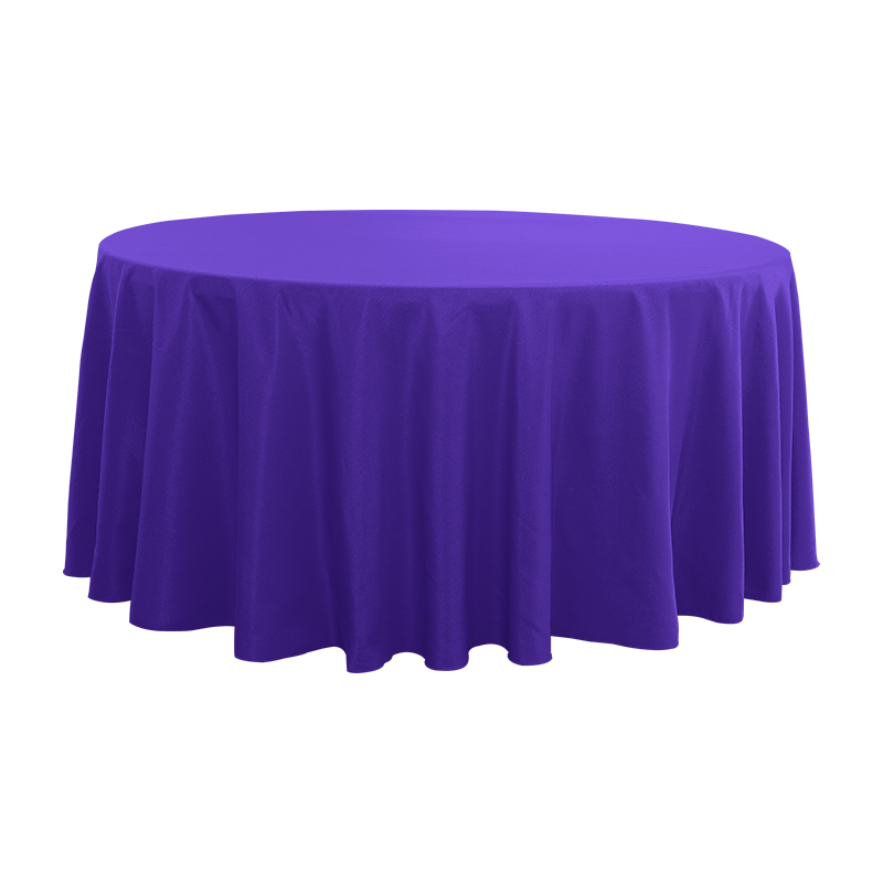 Store runde spundet polyester solid farve bryllup banket duge