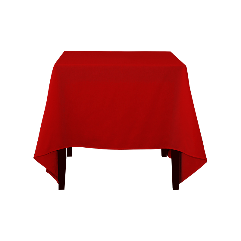 Firkantet 217GSM polyester solid farve bryllup banket duge