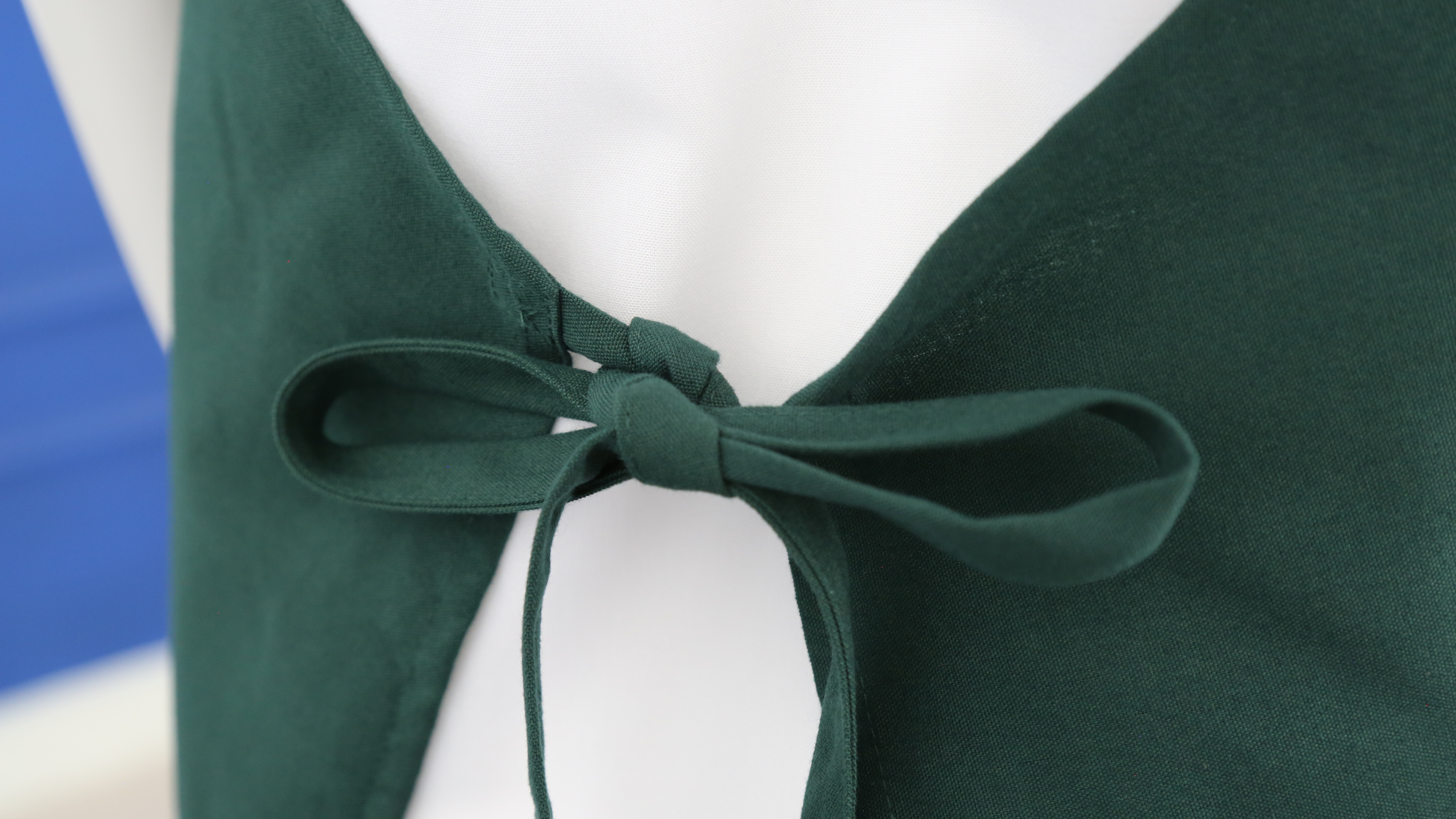 Forest Green Polyester Bib forklæde uden lomme