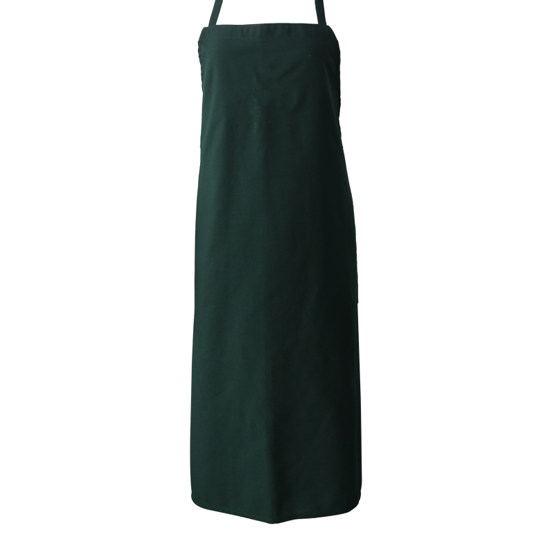 Forest Green Polyester Bib forklæde uden lomme